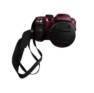 Fujifilm Metallic Purple Digital Camera With Lowepro Camera Bag
